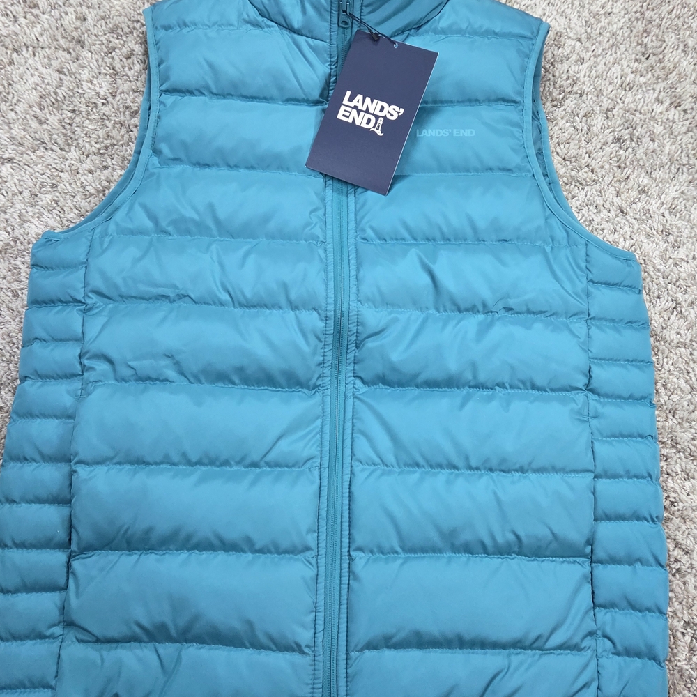 NWT Lands’ End Men’s 600 Fill Down Puffer Vest M